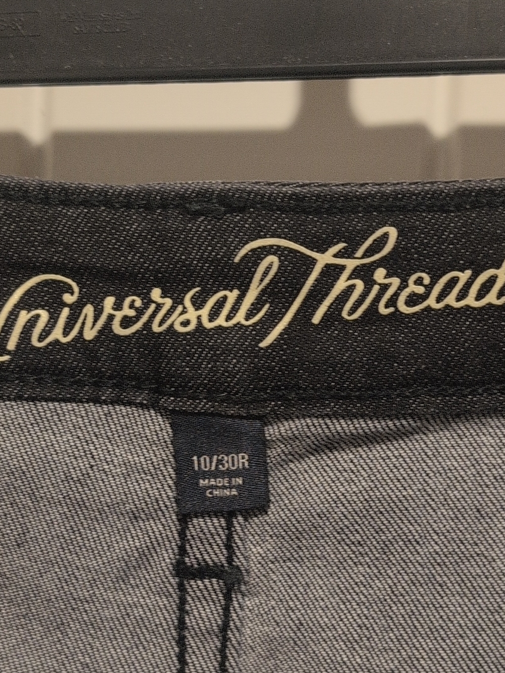 Universal Thread Women's Jeans - Black Waistband, Gray Denim
